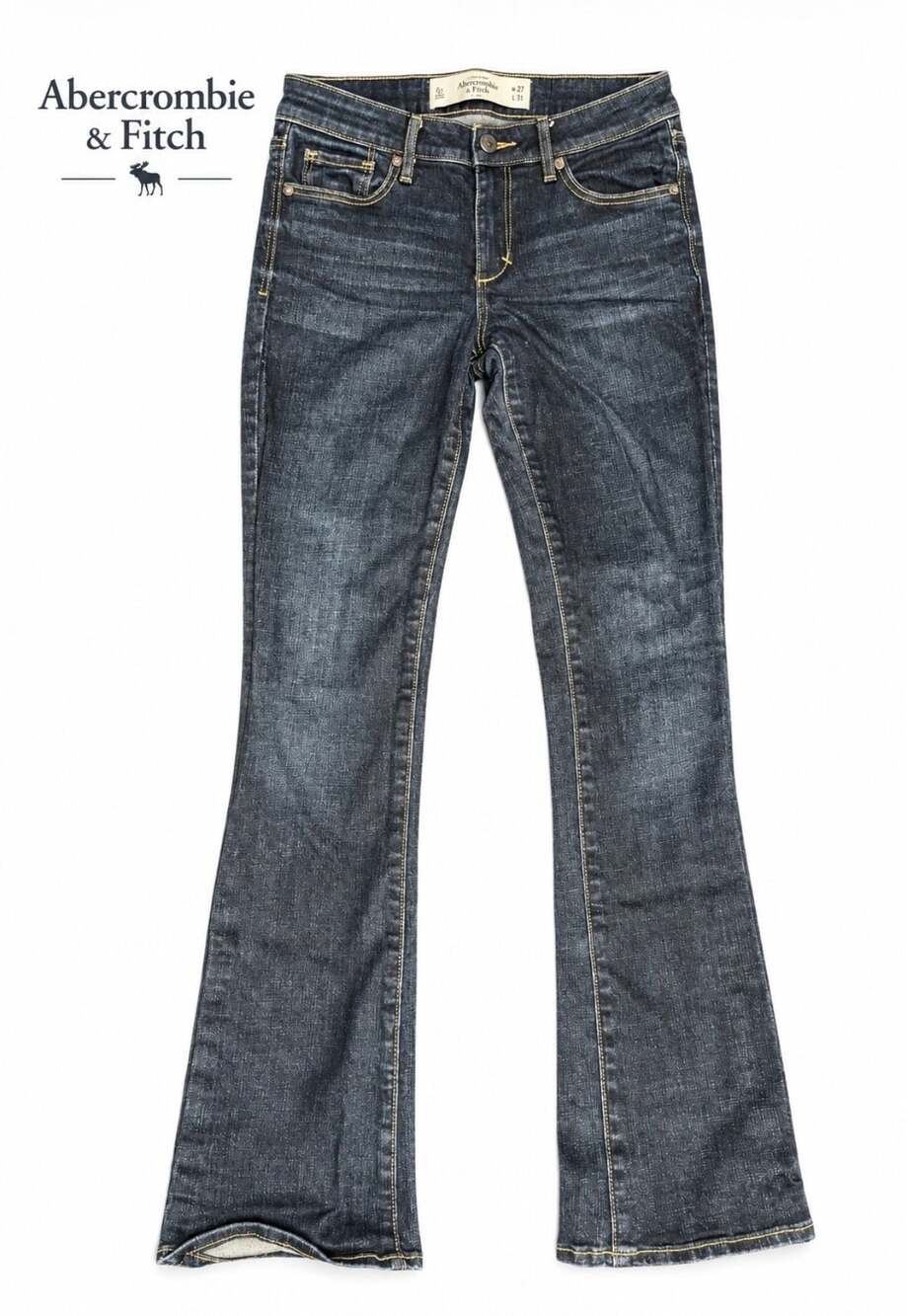 Abercrombie & Fitch The A&F Boot Jeans 4S W27 L31 Dark Wash Y2K Bootcut